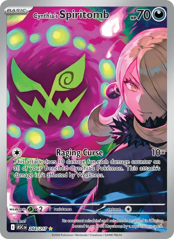 Cynthia's Spiritomb 244/217 Ascended Heroes Pokémon card