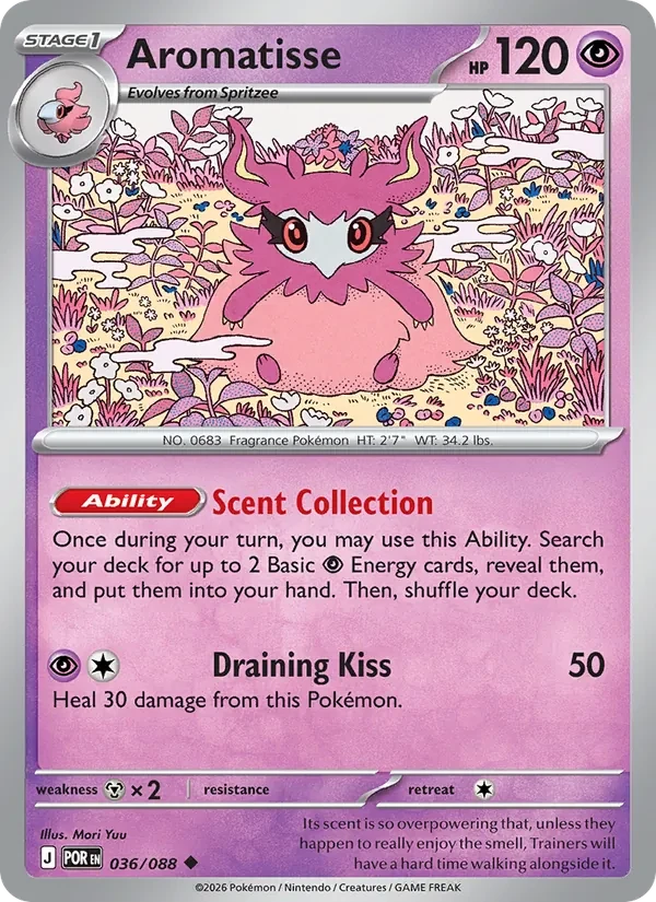 Aromatisse 036/88 Perfect Order Pokémon card