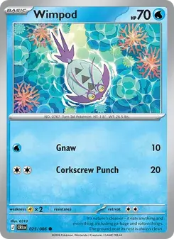 Wimpod 025/86 Chaos Rising Pokémon card