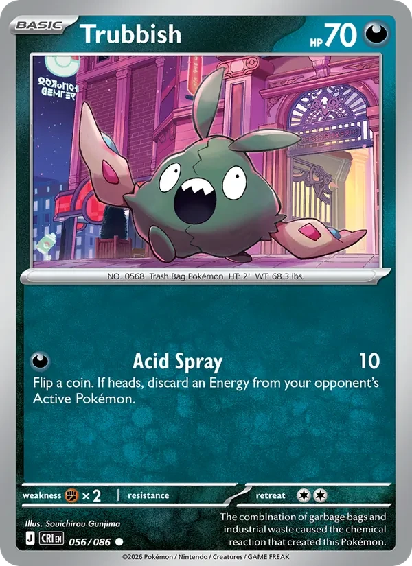 Trubbish 056/86 Chaos Rising Pokémon Karte