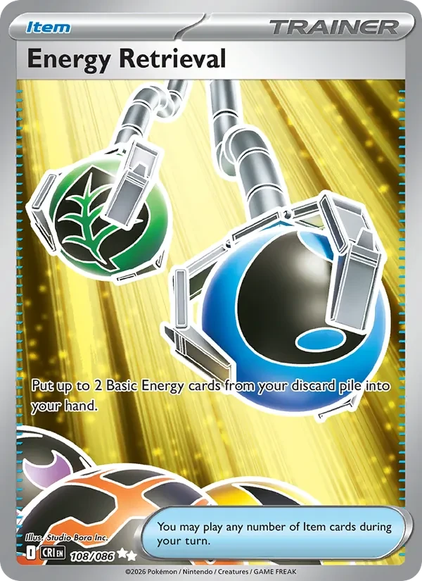 Energy Retrieval 108/86 Chaos Rising Pokémon card