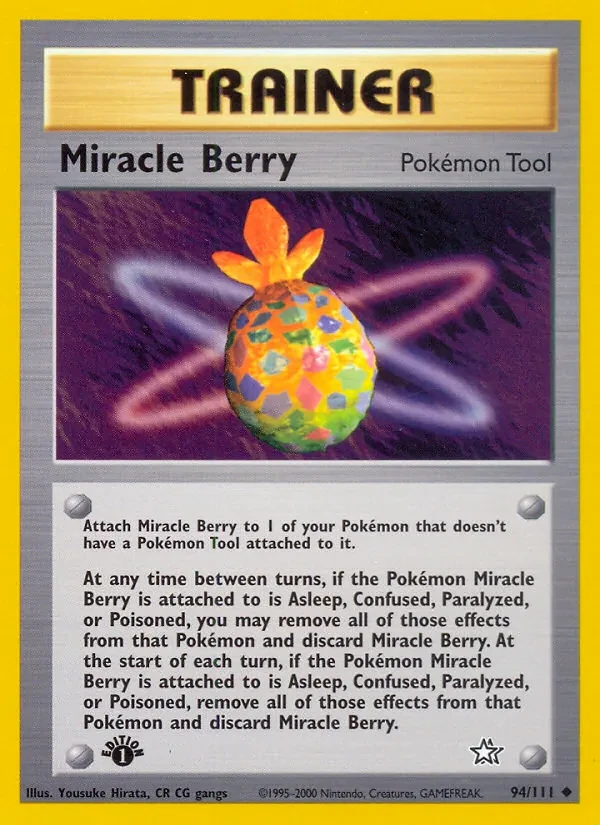 Miracle Berry 94/111 Neo Genesis Pokémon card