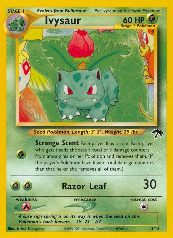 Ivysaur 5/18 Southern Islands Pokémon card