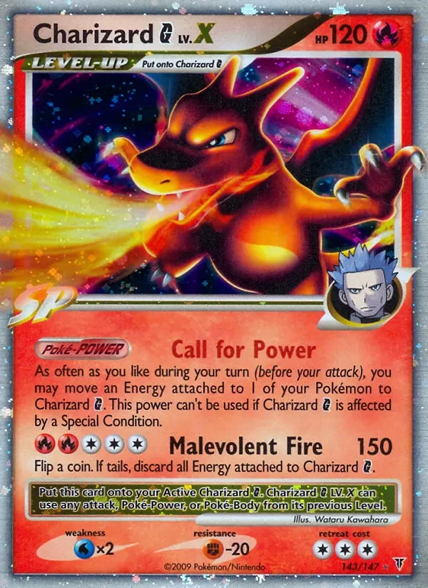 Charizard G LV.X 143/147 Supreme Victors Pokémon Karte
