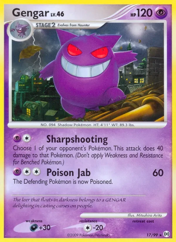Gengar 17/99 Arceus Pokémon Karte