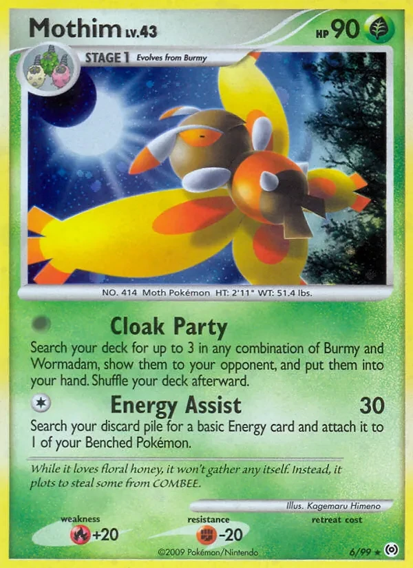 Carta Pokémon Mothim 6/99 Arceus