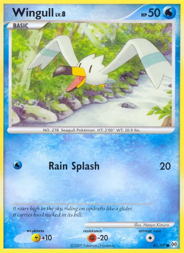 Wingull 81/99 Arceus Pokémon card