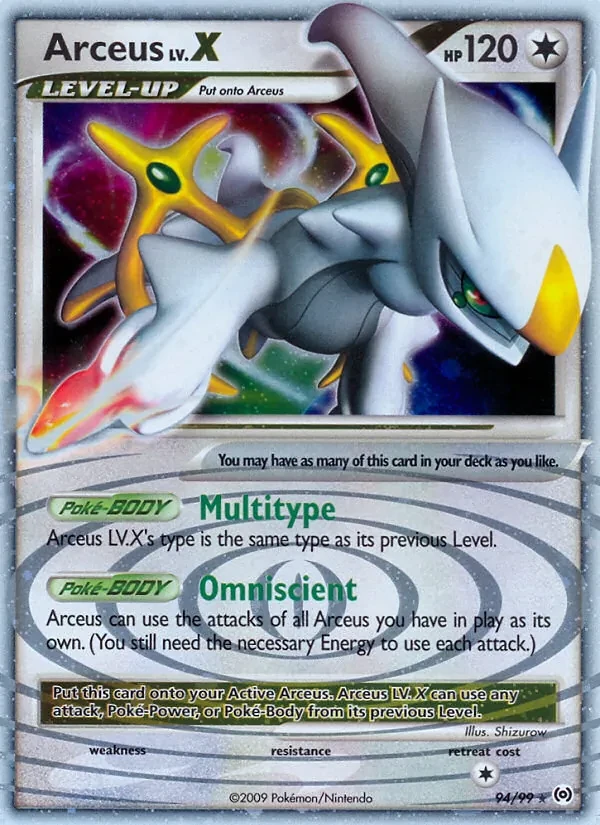 Arceus LV.X 94/99 Arceus Pokémon Karte