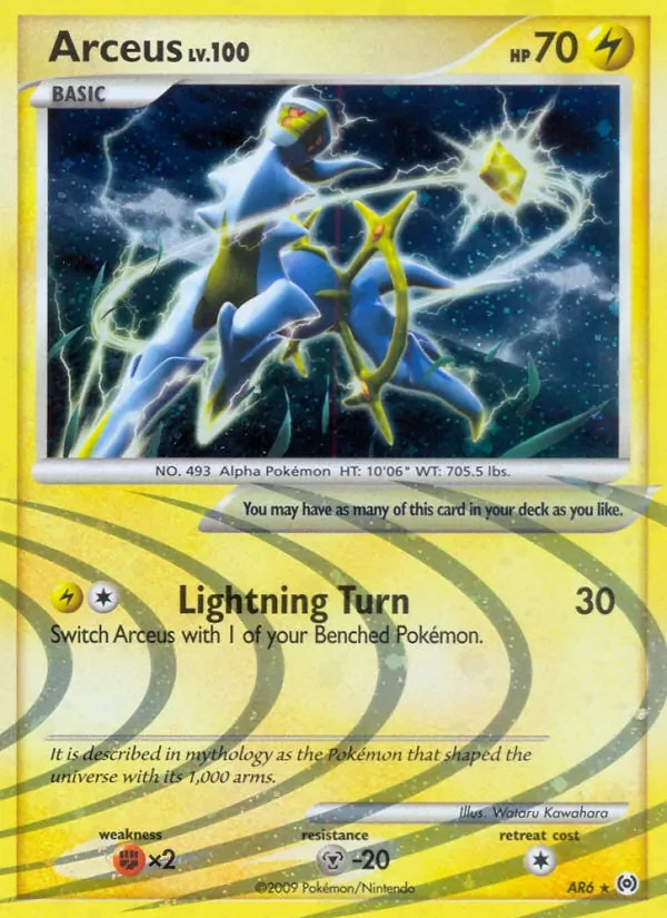 Arceus AR6 Arceus Pokémon card