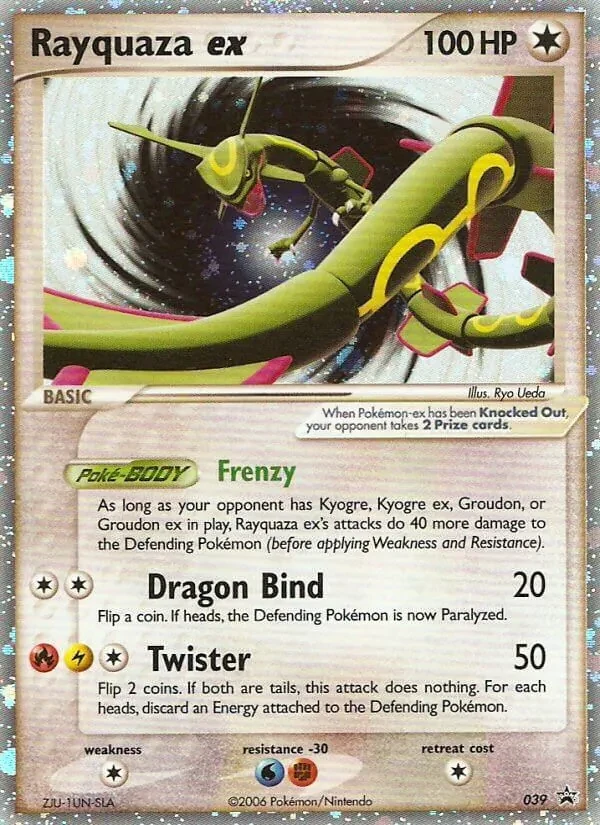 Rayquaza ex 39/40 Nintendo Black Star Promos Pokémon card