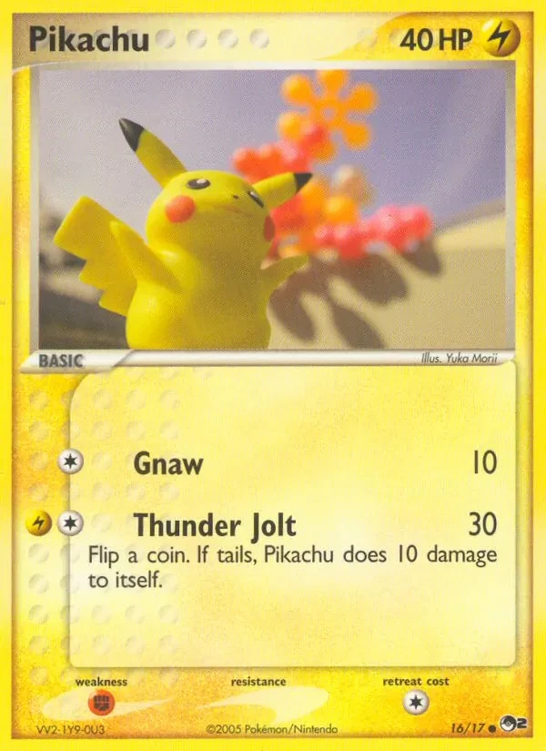 Pikachu 16/17 POP Series 2 Pokémon card