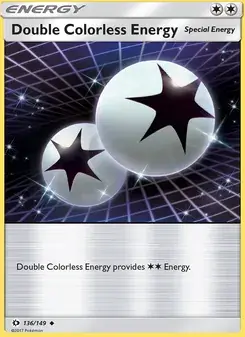 Double Colorless Energy 136/149 Sun & Moon Pokémon card