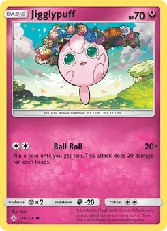 Jigglypuff 134/214 Unbroken Bonds Pokémon card