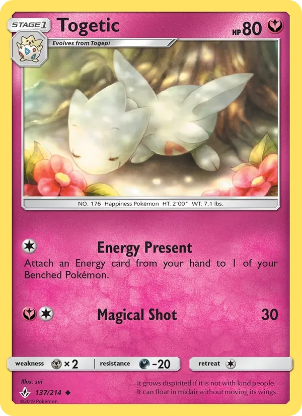 Togetic 137/214 Unbroken Bonds Pokémon card