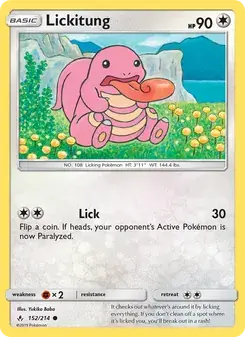 Lickitung 152/214 Unbroken Bonds Pokémon card