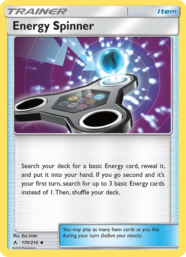 Energy Spinner 170/214 Unbroken Bonds Pokémon card