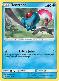 Tentacool 40/214 Unbroken Bonds Pokémon card