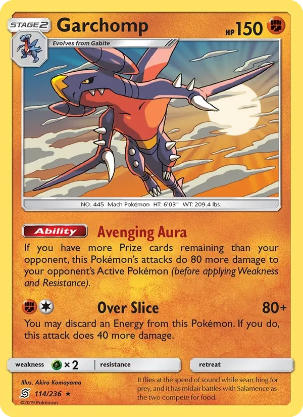 Garchomp 114/236 Unified Minds Pokémon card