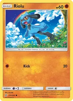 Riolu 115/236 Unified Minds Pokémon card