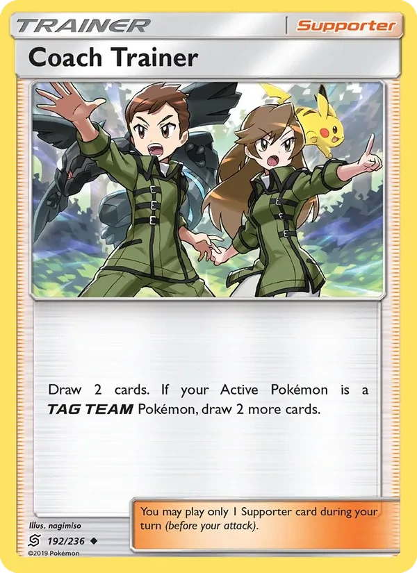 Coach Trainer 192/236 Unified Minds Pokémon card