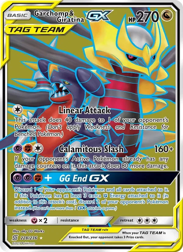Carte Pokémon Garchomp & Giratina GX 228/236 Unified Minds