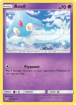 Azelf 85/236 Unified Minds Pokémon card