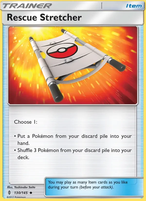 Rescue Stretcher 130/145 Guardians Rising Pokémon Karte