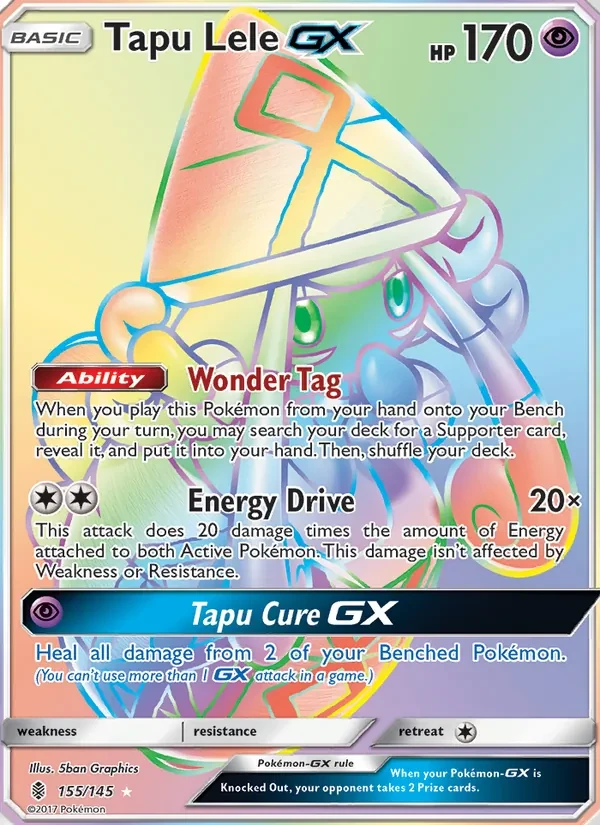 Tapu Lele GX 155/145 Guardians Rising Pokémon Karte