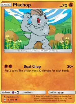 Machop 62/145 Guardians Rising Pokémon card