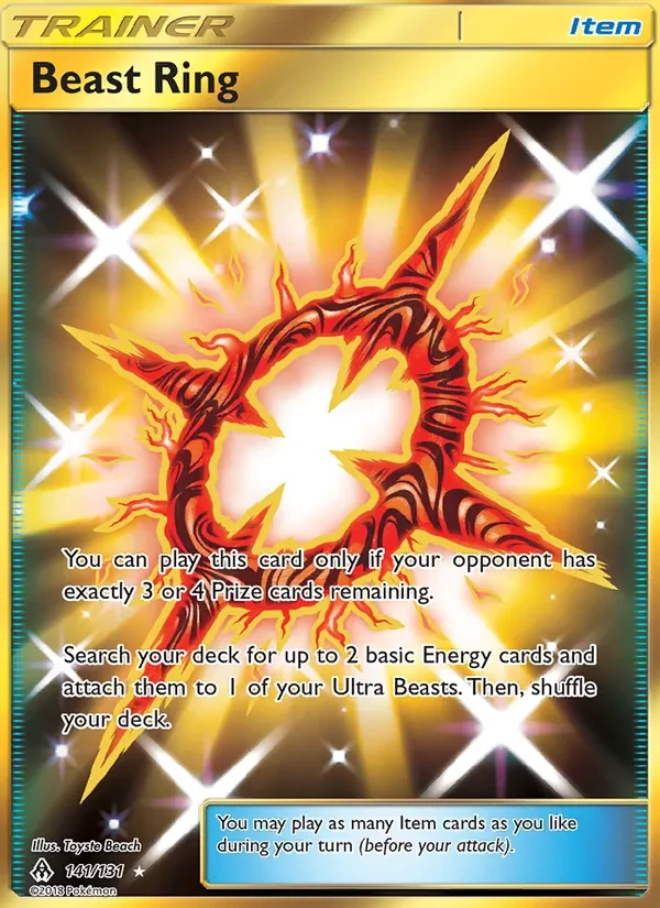 Beast Ring 141/131 Forbidden Light Pokémon kaart