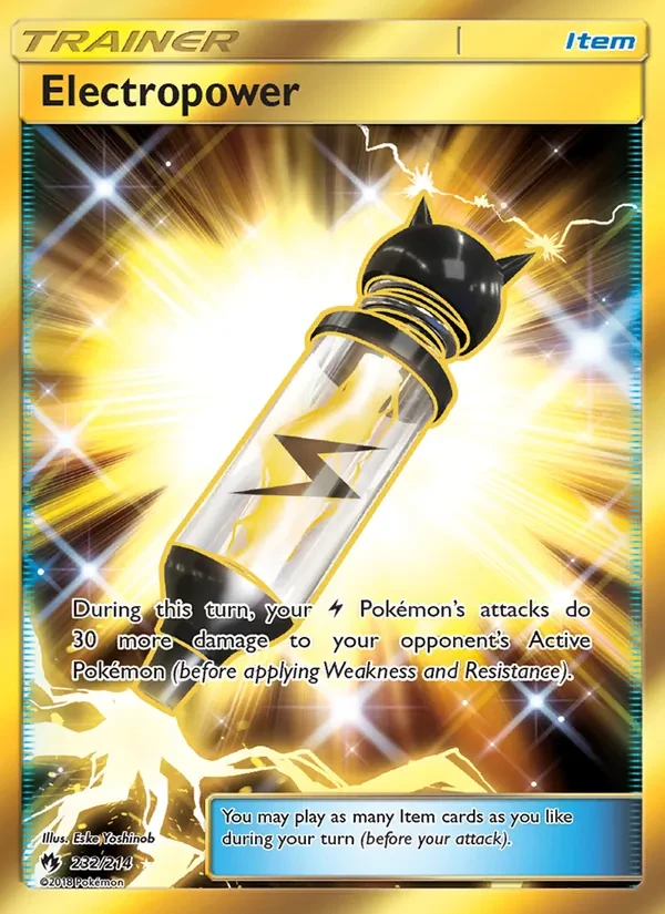 Electropower 232/214 Lost Thunder Pokémon card