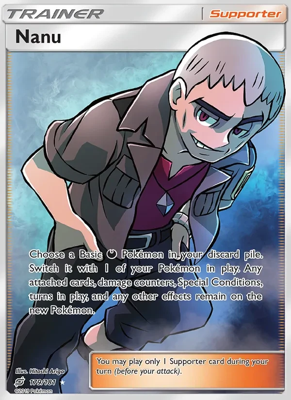 Nanu 179/181 Team Up Pokémon card