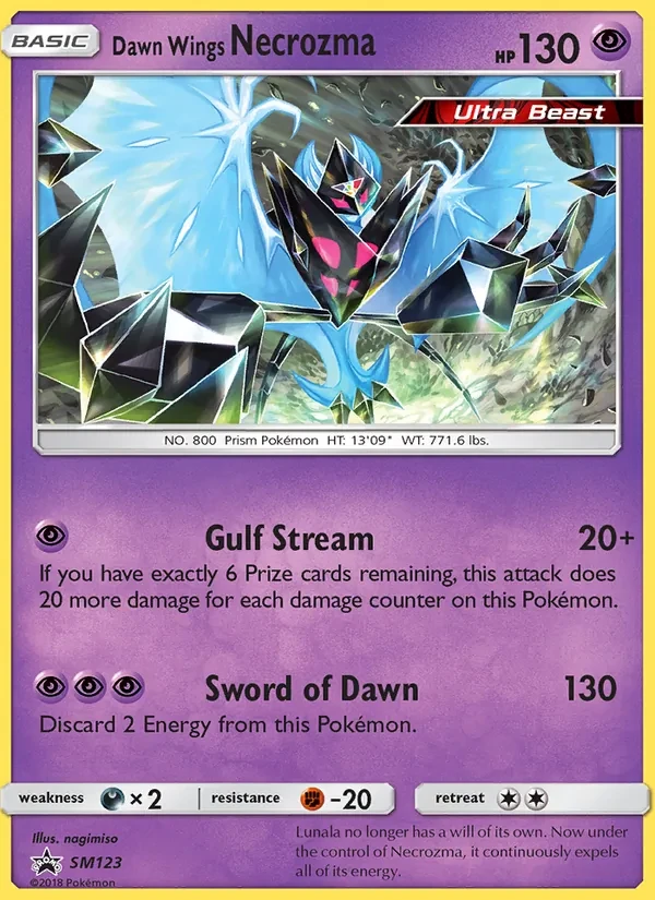Dawn Wings Necrozma SM123 SM Black Star Promos Pokémon Karte