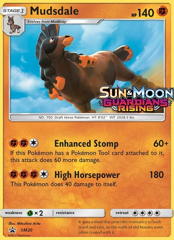 Mudsdale SM20 SM Black Star Promos Pokémon Karte