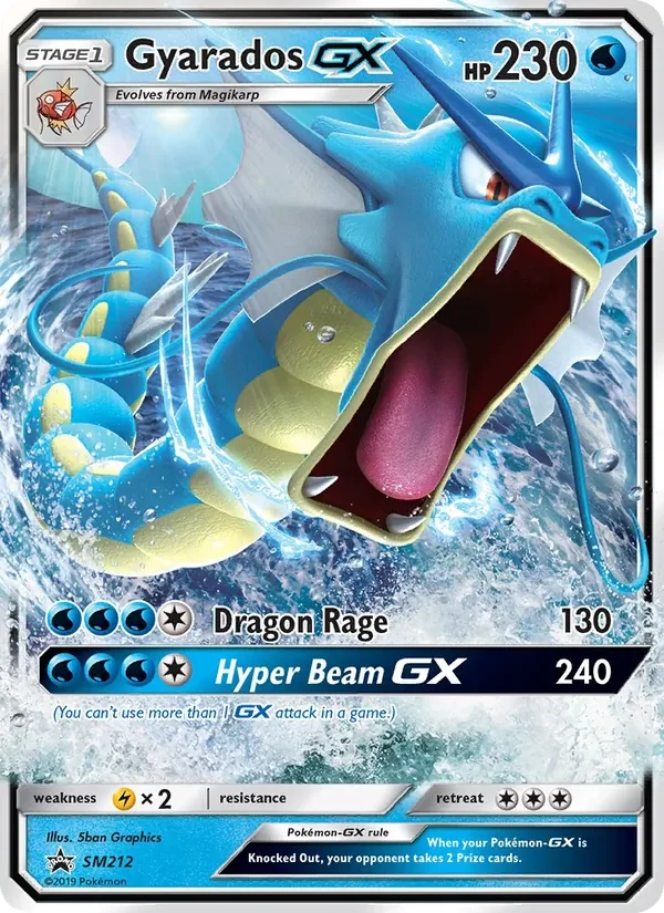 Gyarados GX SM212 SM Black Star Promos Pokémon Karte