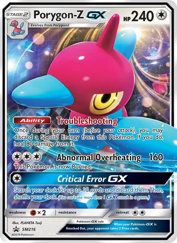 Carta Pokémon Porygon-Z GX SM216 SM Black Star Promos