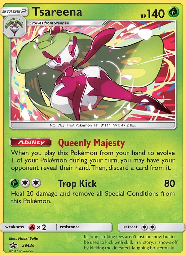 Tsareena SM26 SM Black Star Promos Pokémon card