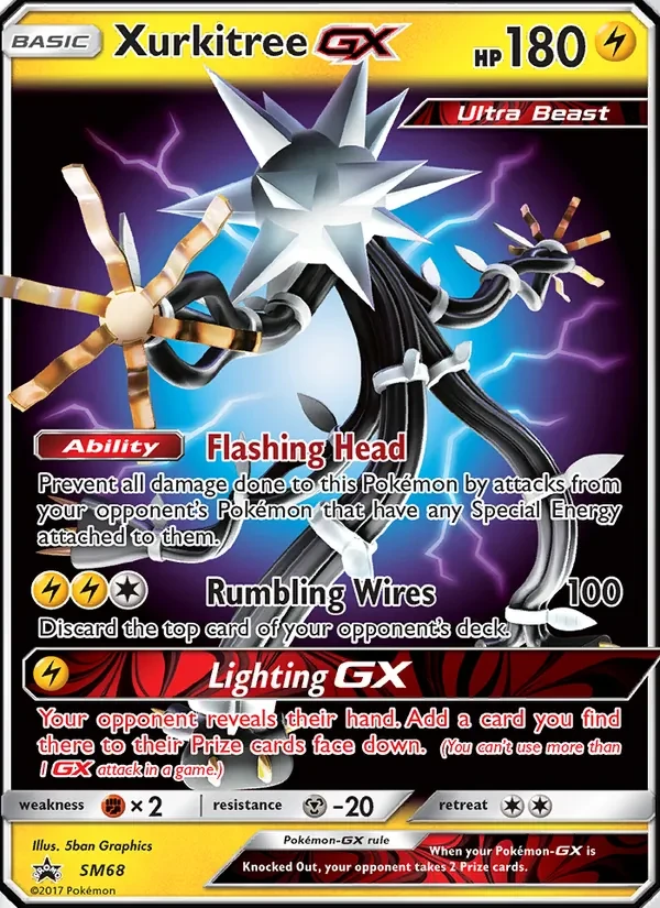 Carte Pokémon Xurkitree GX SM68 SM Black Star Promos