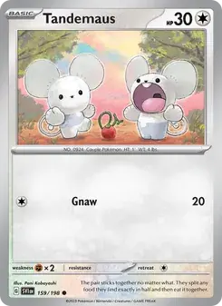 Tandemaus 159/198 Scarlet & Violet Pokémon card