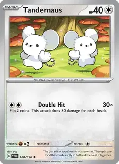 Tandemaus 160/198 Scarlet & Violet Pokémon card