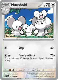 Maushold 161/198 Scarlet & Violet Pokémon card