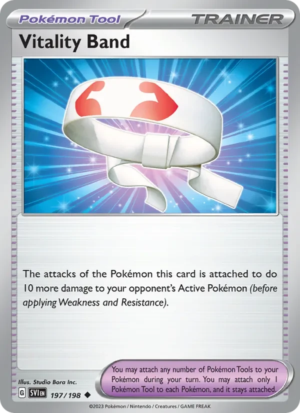 Vitality Band 197/198 Scarlet & Violet Pokémon card