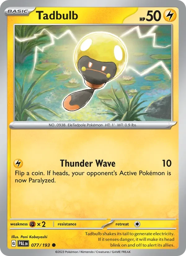 Tadbulb 077/193 Paldea Evolved Pokémon card