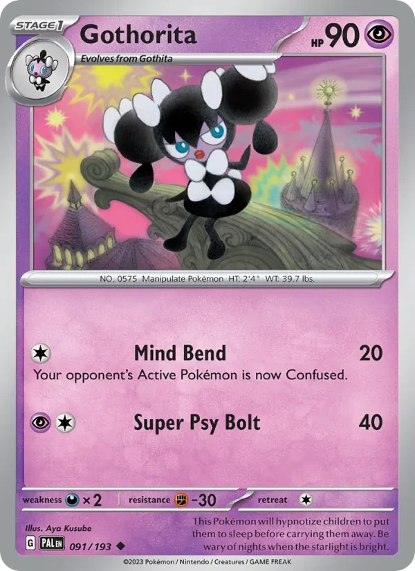 Gothorita 091/193 Paldea Evolved Pokémon card