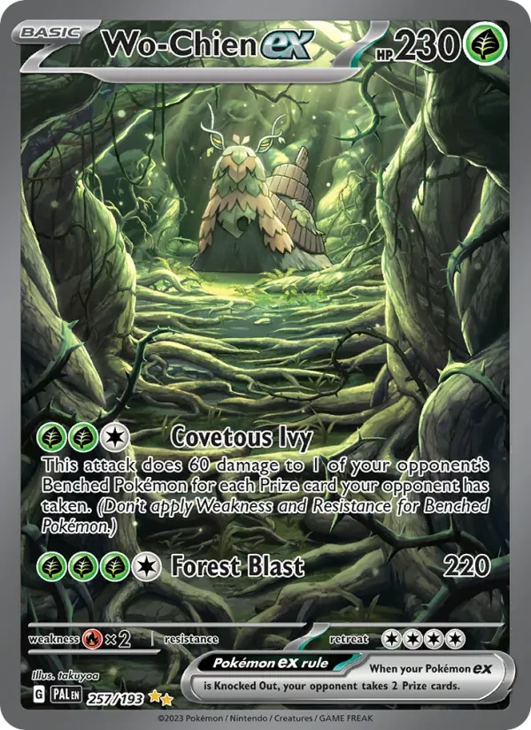 Wo-Chien ex 257/193 Paldea Evolved Pokémon Karte