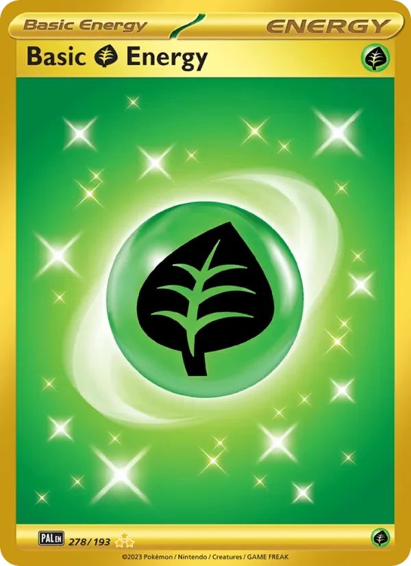 Basic Grass Energy 278/193 Paldea Evolved Pokémon card