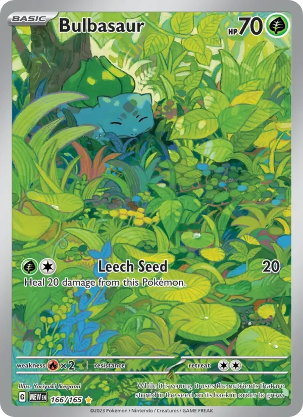 Bulbasaur 166/165 151 Pokémon card