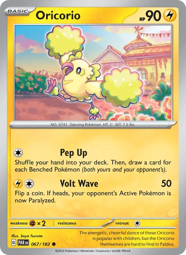 Oricorio 067/182 Paradox Rift Pokémon card