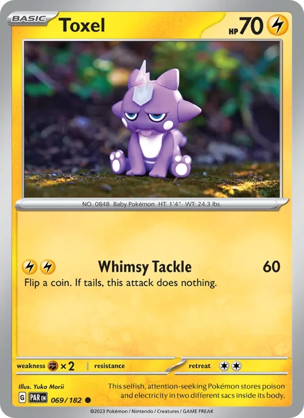 Toxel 069/182 Paradox Rift Pokémon card