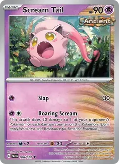Scream Tail 086/182 Paradox Rift Pokémon card